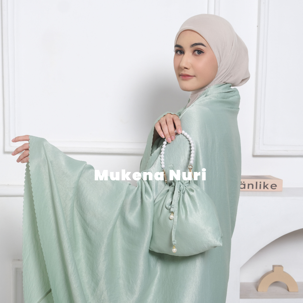 Mukena Dewasa Silk Santorini 2IN1 Daily Lasercut Asha