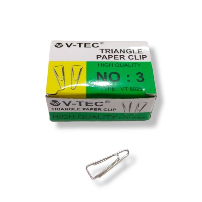 

Trigonal Clip Vtec Ukuran No. 3 / Klip Kertas