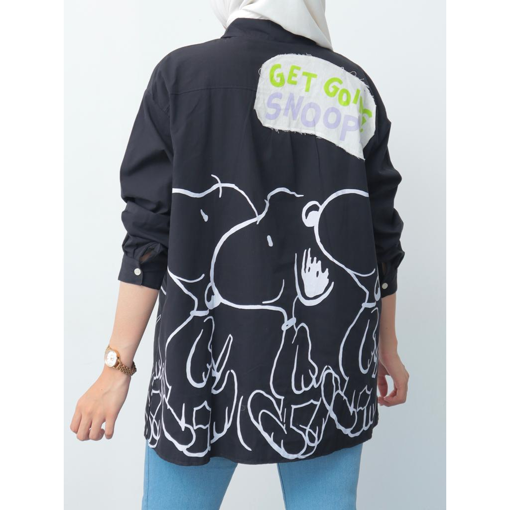 Kemeja Katun Snoopy Overisze - 2201.02.131