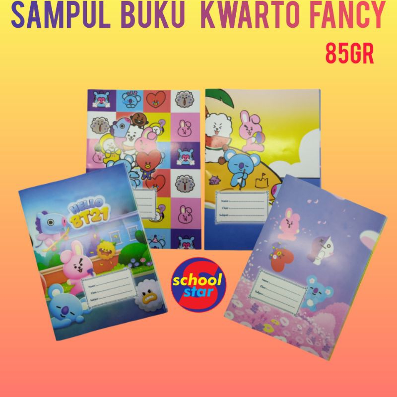 

(ISI 20 LEMBAR) SAMPUL BUKU KERTAS KWARTO / SAMPUL GAMBAR FANCY / SAMPUL BUKU TULIS SIDU 85gr