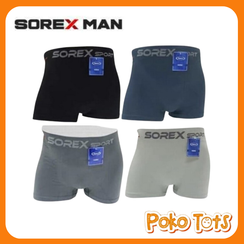 Sorex Man CD Seamless M3802 Celana Dalam Pria CD Boxer Cowo Celana Dalam Sport Boxer Seamless WHS