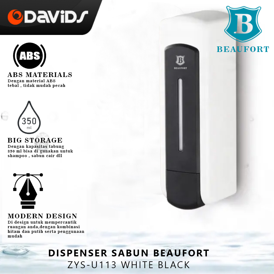 Dispenser Sabun Mandi Cuci Tangan Dinding Tempat Shampoo Beaufort U113
