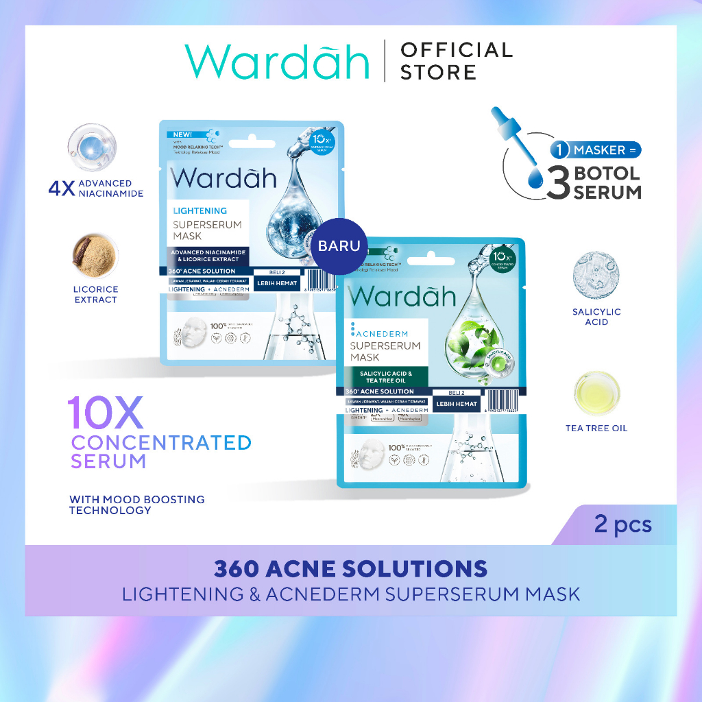 Wardah Super Serum Mask Sachet 20ml