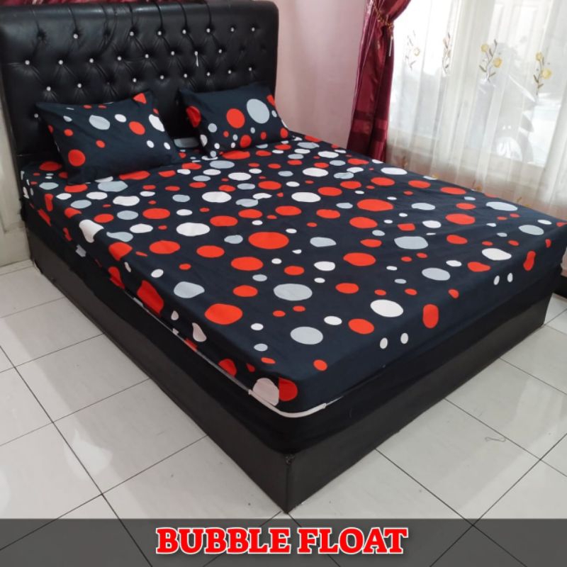 Sprei 180x200 160x200 Bonus( 2 Sarban+ 2 Sargul ) Katun Adem Motif Bunga Hitam Kotak Aesthetic Homemade Karet Sudut Tidak Luntur