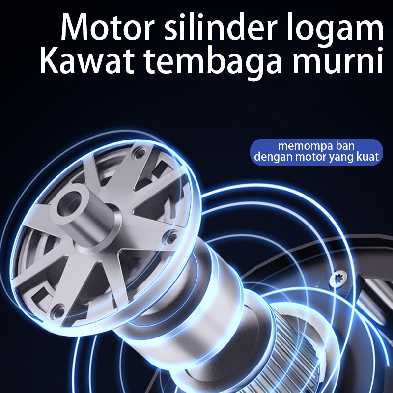 Pompa Angin Kompresor Ban Mobil Motor Sepeda CQB1 Elektrik Portable Pompa Sebaguna Tekanan Udara Tinggi