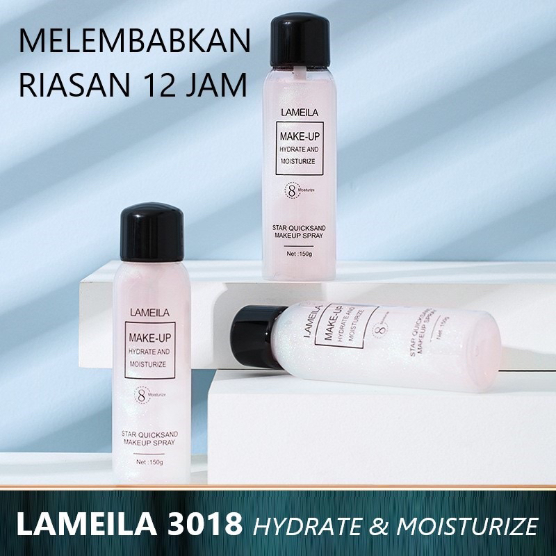 LAMEILA Make Up Spray  Star Quicksand 150ml Hydrate And Moisturize