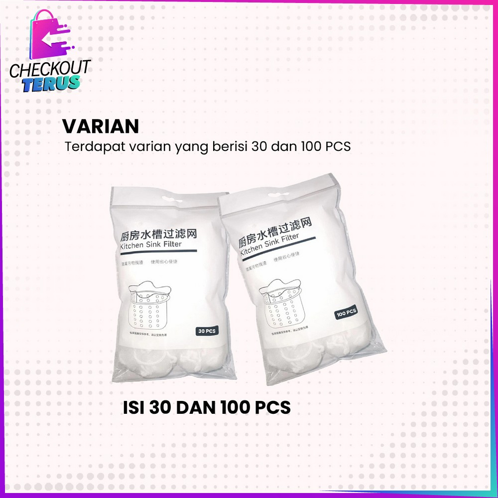 CT C837 Saringan Wastafel Cuci Piring Anti Mampet Kain Jaring Jala Saringan Tempat Sampah Dapur Filter Saringan Sisa Makanan