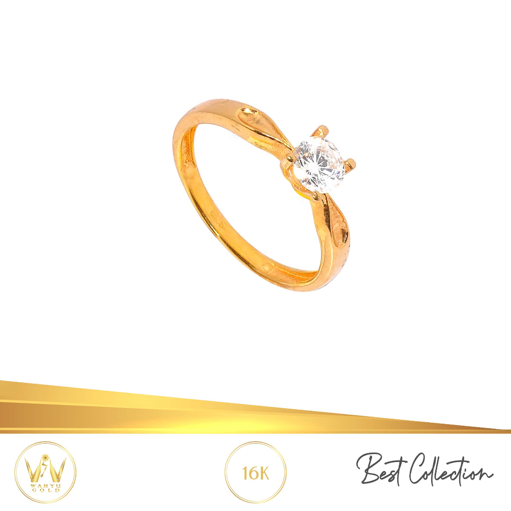 CINCIN EMAS MAS 16K PERHIASAN AKSESORIS WANITA EMAS WAHYU REDJO CC10JN23 23NPMP