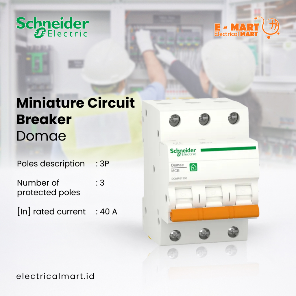 Schneider Domae MCB 3Phase 40A