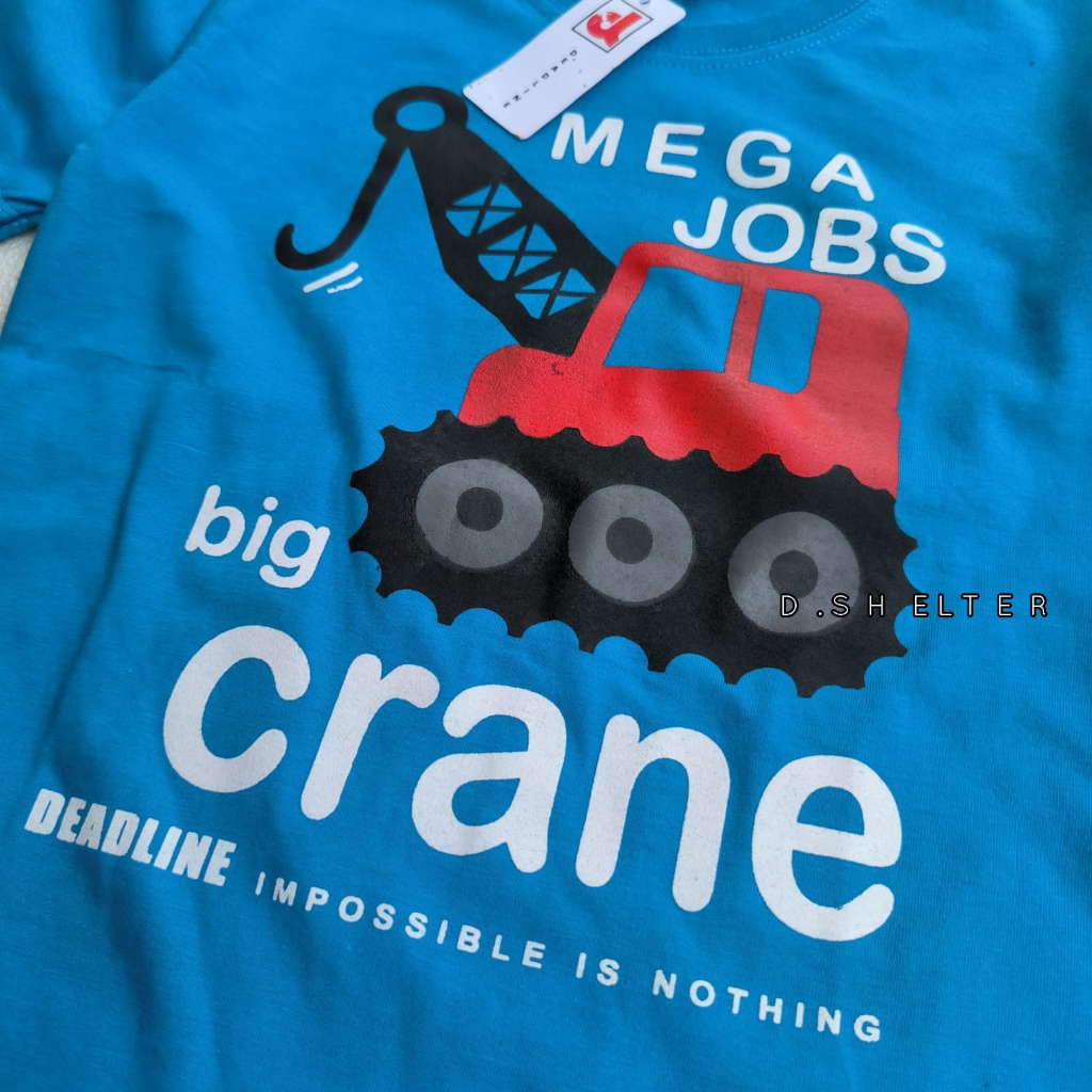 KAOS DISTRO ANAK DEADLINE TURQISH CRANE / D.SHELTER