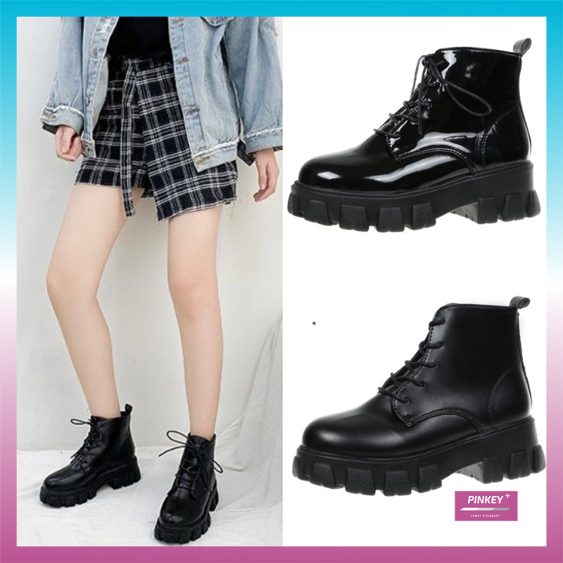 ✅PINKEY P016 Sepatu Boots Wanita Import Premium Quality ( FREE BOX SEPATU )