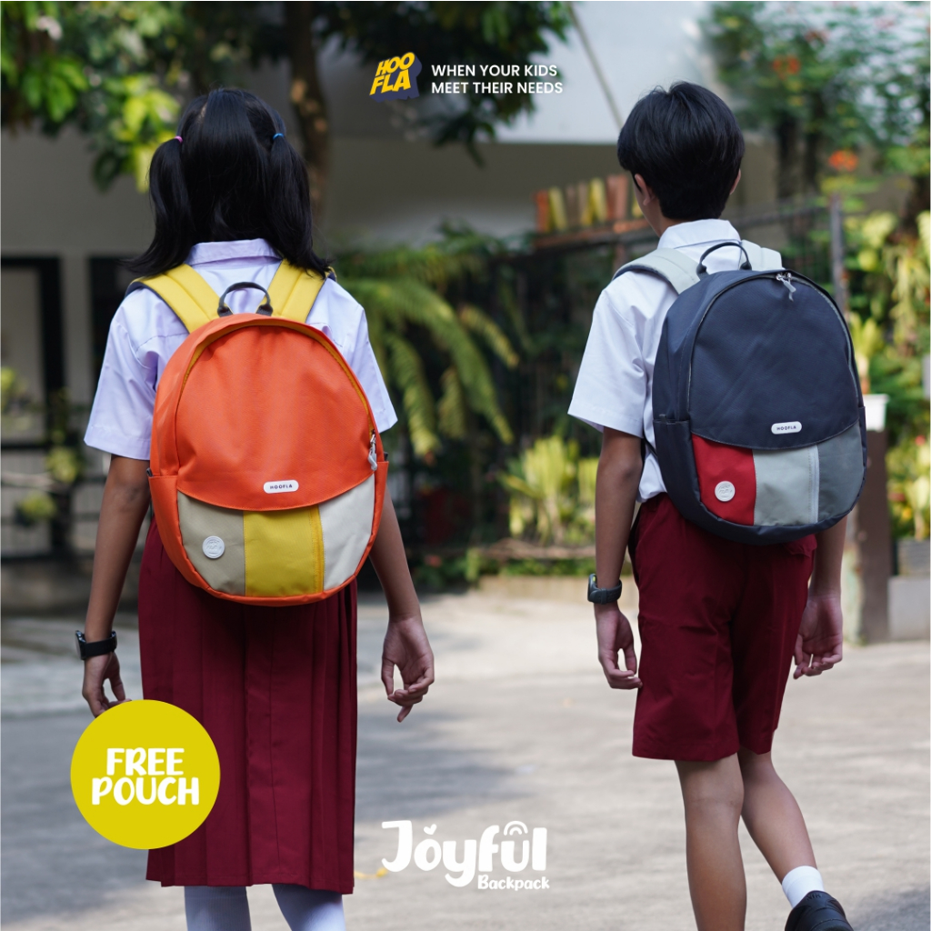 Tas Sekolah Ransel Backpack Anak 2 In 1 Laki Laki Perempuan TK SD Model Terbaru Kualitas Terbaik Joyful Series