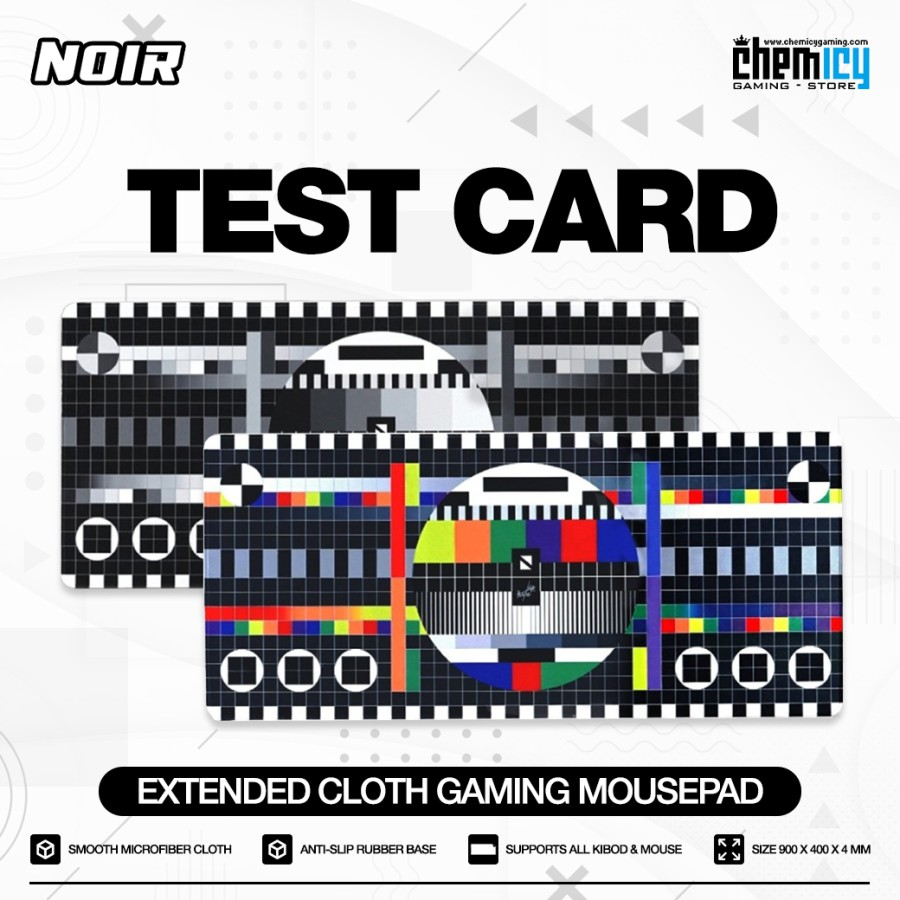 Noir x Isha Hening Test Casrd Cloth Gaming Deskmat