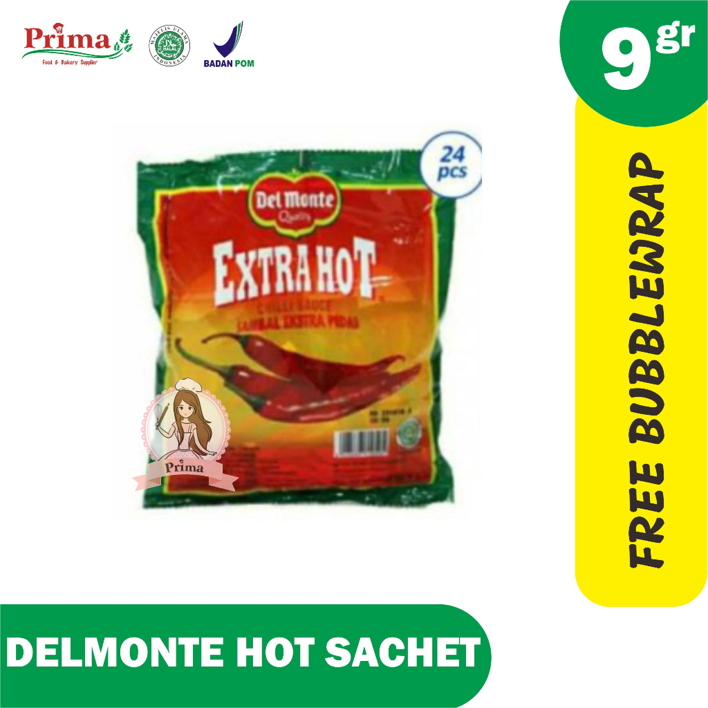 

Sambal sachet -- Delmonte extra hot sachet 24pcs