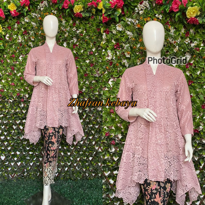 Kebaya Modern Wisuda setelan Brukat pesta bahan brukat halus premium(kb)