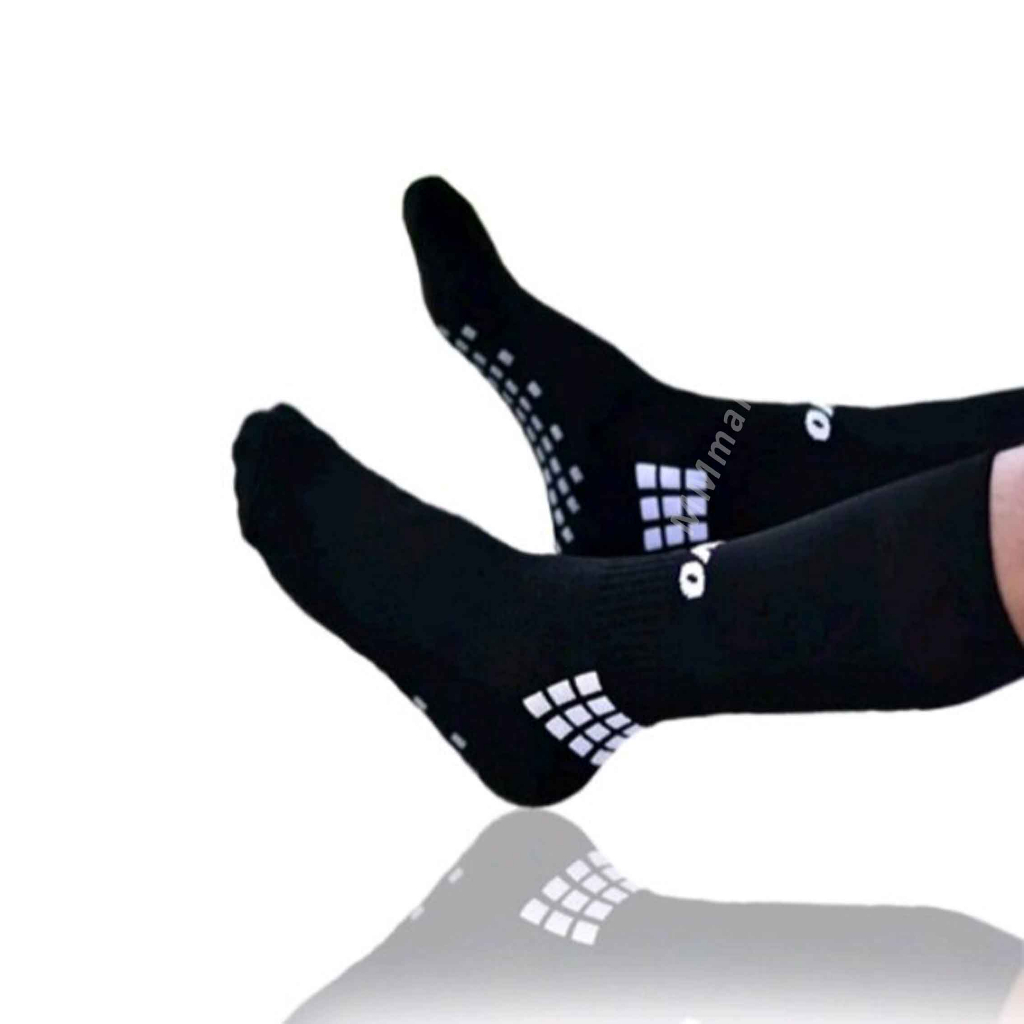 Kaos Kaki Futsal AVO / Kaos Kaki Hitam / Football Socks / Anti Slip