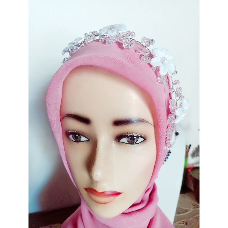 100% Aman Headpiece Hijab Headpiece Hijab Headpiece Hiasan Kepala Tiara Rambut Tiara Headpiece Hijab