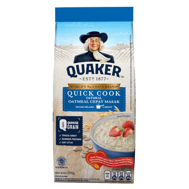 

QUAKER OATMEAL BIRU 200GR