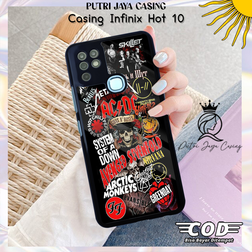 Case Hp Infinix Hot 10 Casing Infinix Hot 10 Motif AESTHEBAND03 Casing Terbaru Case Karakter Lucu Ca