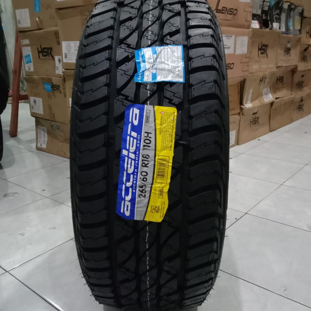 Ban Standart Pajero Fortuner Ukuran 265/60 Ring 18 Accelera AT