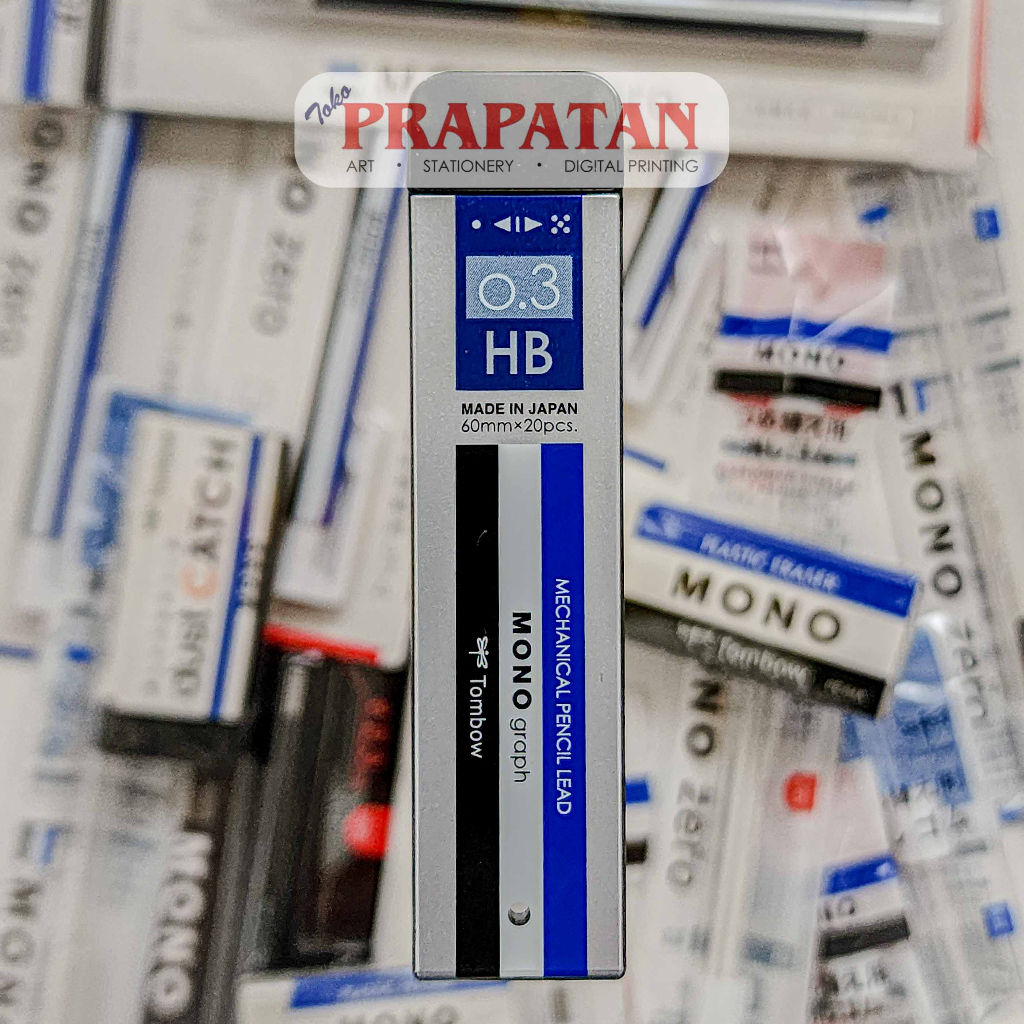 

Tombow Mechanical Pencil Lead Refill 0.3 HB | Isi Pensil Mekanik