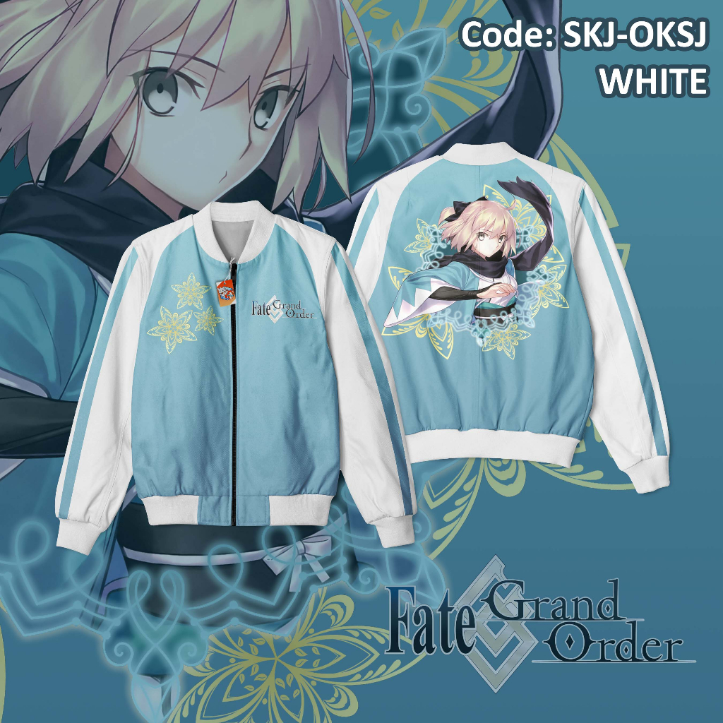 Jaket Sukajan Anime Game Fate Grand Order Okita Souji