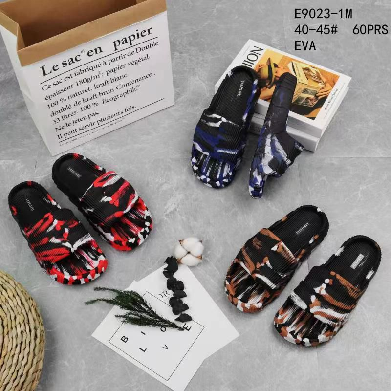 Sandal Slop Loreng 8831 Sendal Viral Ringan Tebal Slide Pria Selop Laki-laki Desain Unik Tie Dye