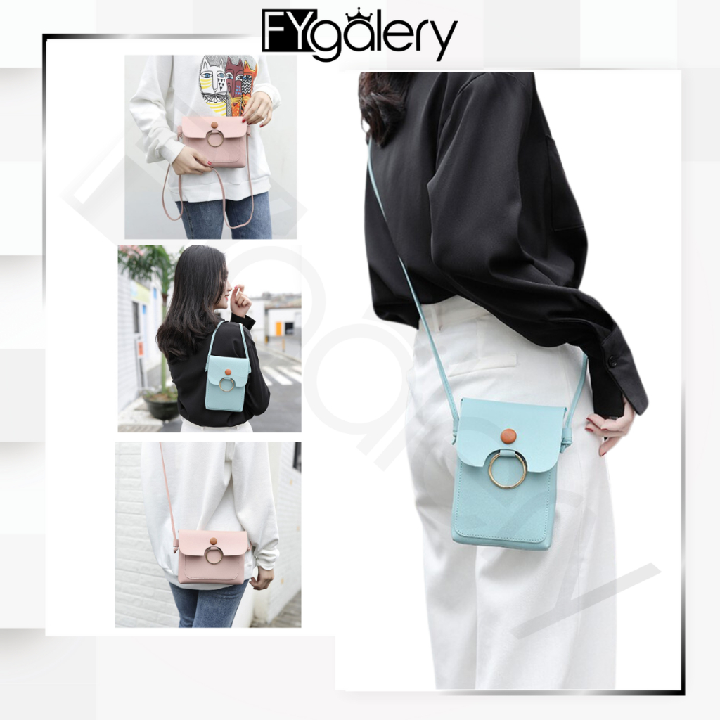 FYGALERY FYG1320 Tas Selempang Mini Wanita Sling Bag Perempuan Polos Murah