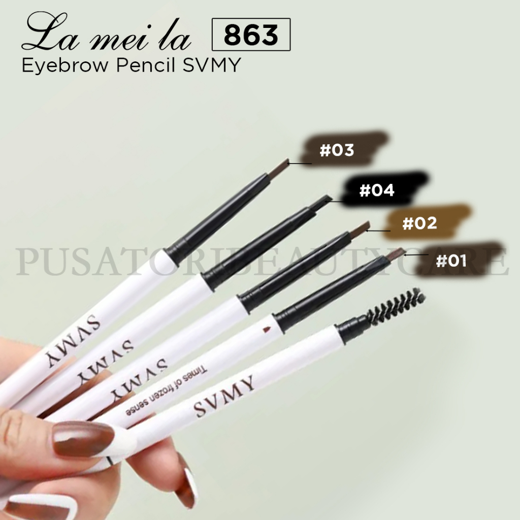 SVMY 863 Eyebrow Pencil Double Head Waterproof Pinsil Alis