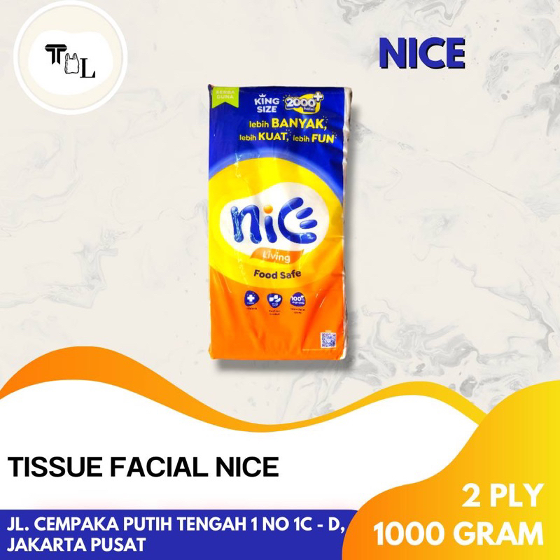 Tissue Facial Nice - 2Ply - 1000Gram