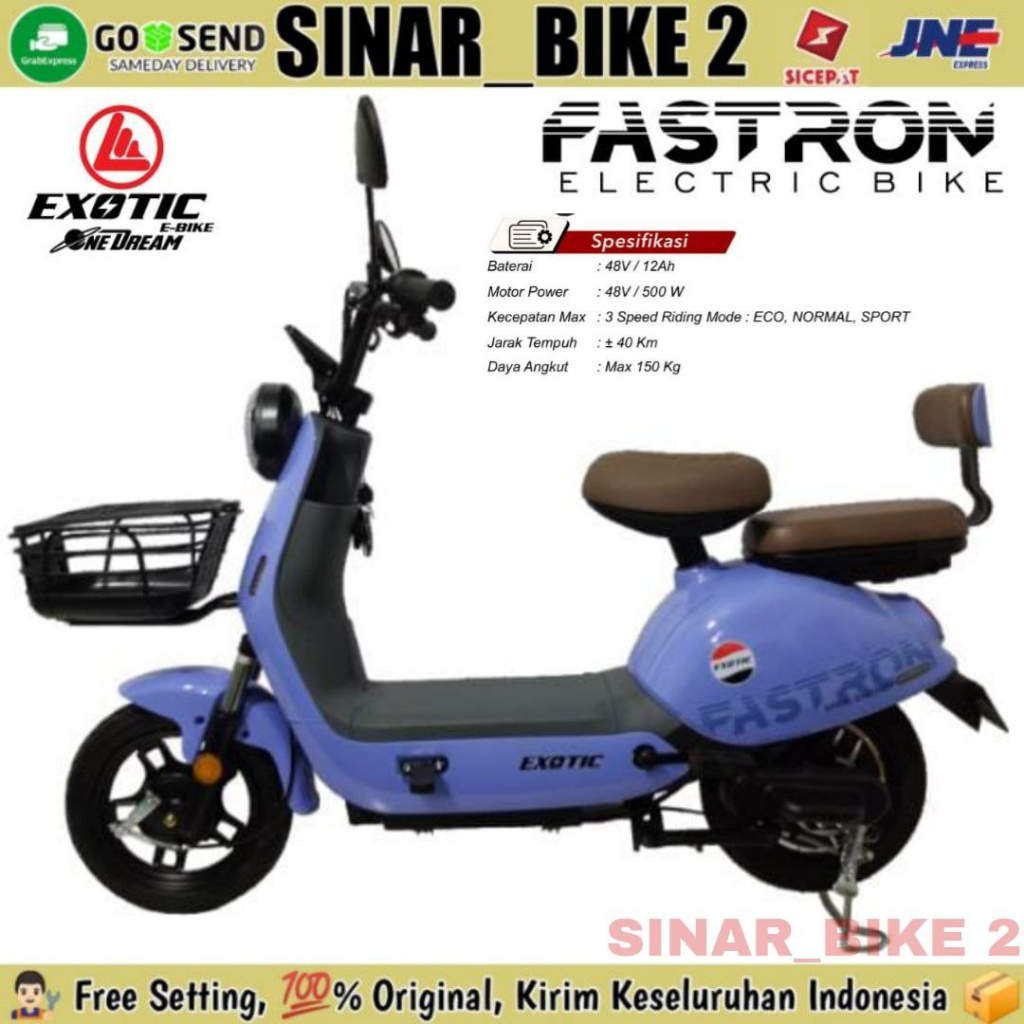 Sepeda Listrik FASTRON 500 Watt Electric E Bike By Pacific