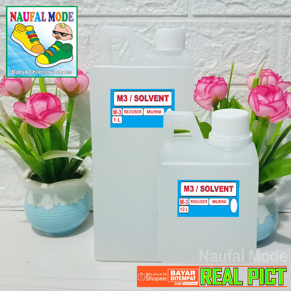 

MINYAK M3 MURNI PEMBERSIH TINTA SABLON / M3 PENGENCER CAT SABLON 1 LITER - 1/2 LITER