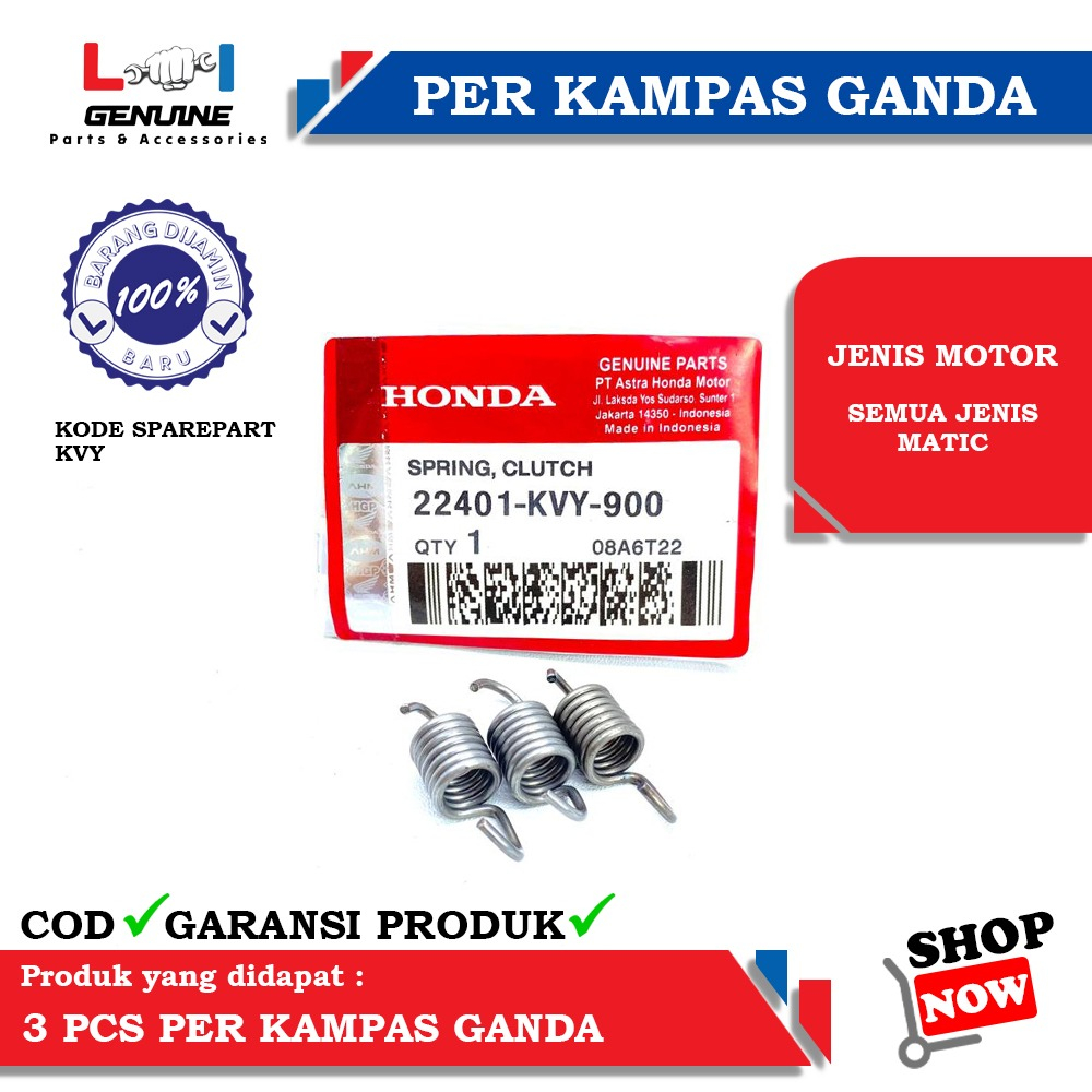 -LOI- (TERMURAH) PER CVT RACING 1500RPM STANDAR ORIGINAL VARIO/NMAX/AEROX/BEAT/SCOOPY/SPACY/MIO J/MIO M3/NOUVO