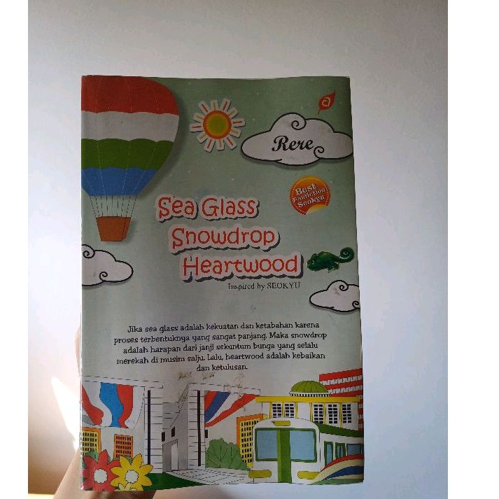 

Original Preloved Book / Sea Glass Snowdrop Heartwood by rere