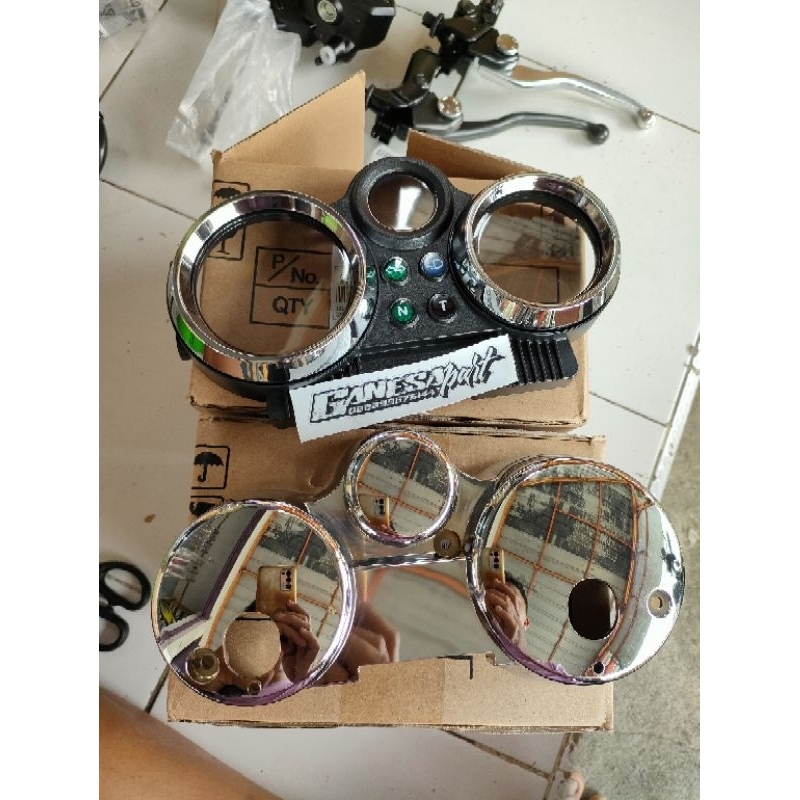 Cover Speedometer ninja SS Ninja R Original cover atas bawah spedometer ninja R SS