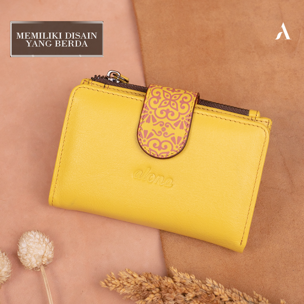 Dompet Wanita Dompet Kulit Wanita Alona Sekar Batik Dompet Kartu