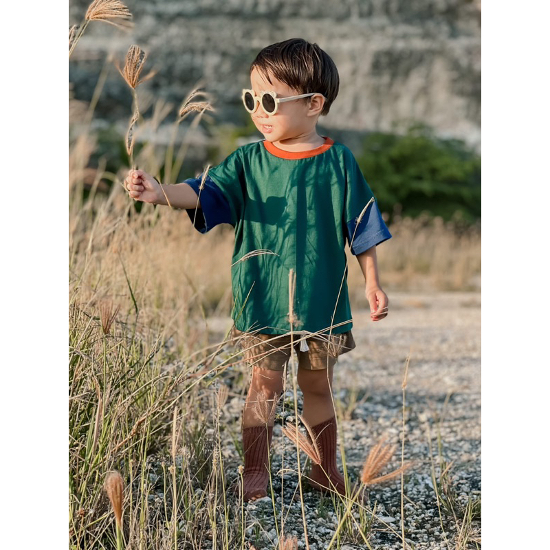 Minimuu GIGI Series Oversized Tee &amp; Pants / Kaos Celana Pendek Anak