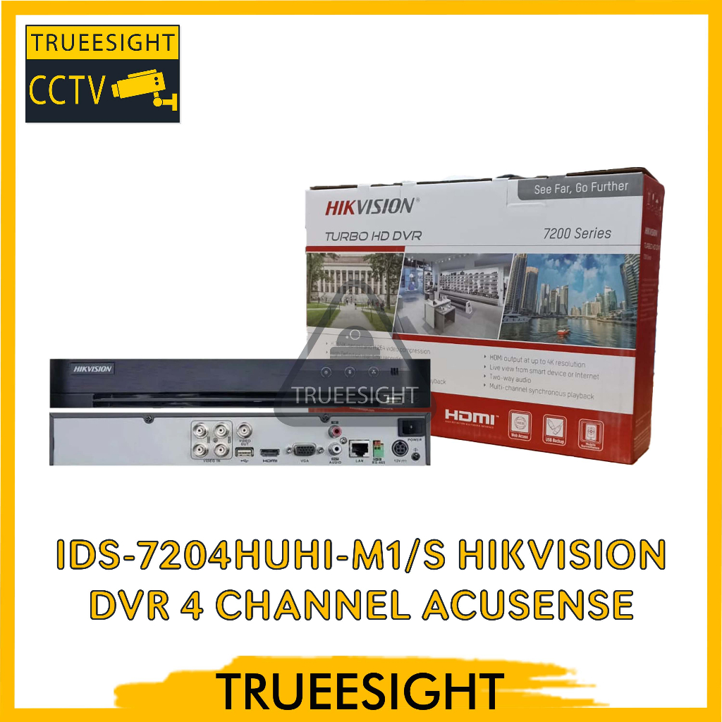 iDS-7204HUHI-M1/S Hikvision DVR 4 Channel Acusense