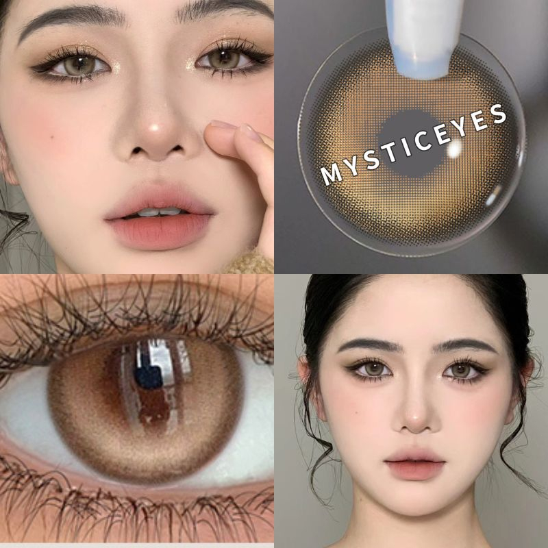 [✅COD] MYSTICEYES SOFTLENS TWILIGHT SERIES WOLF GREY  14.5MM  BIG EYES