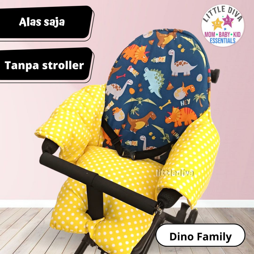 DINO FAMILY T4 - BANTALAN / ALAS TRIKE SEGIEMPAT kereta dorong kecil stroler bayi akachan spad