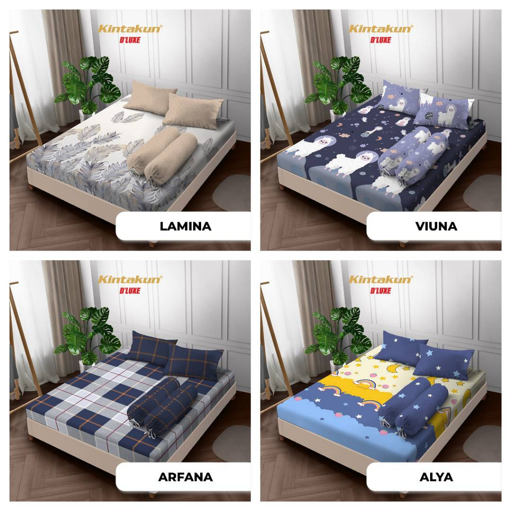 Kintakun Sprei D'luxe Queen Size JUNI Edition UK. 160X200