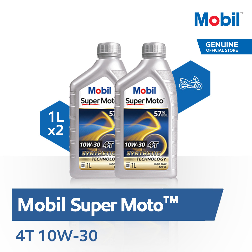 Oli Motor - Mobil Super Moto 10W-30 (1 liter) (2 Botol)