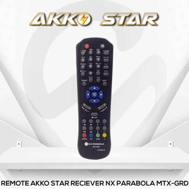 REMOTE RECEIVER PARABOLA TV KABEL LANGSUNG PAKAI TANPA SETTING AKKO STAR