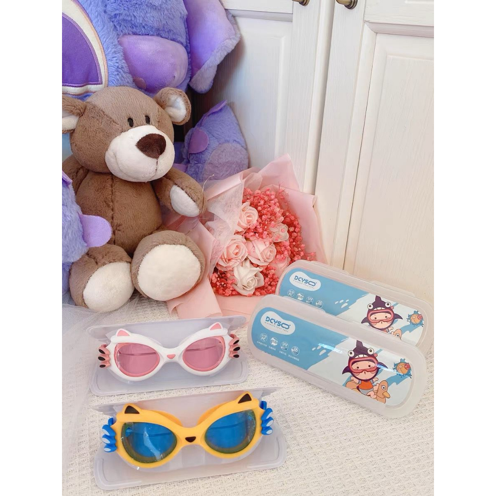 CAT EYE KACAMATA RENANG anak 3-8 tahun uv protection anti fog premium rubber karet large frame googles kids