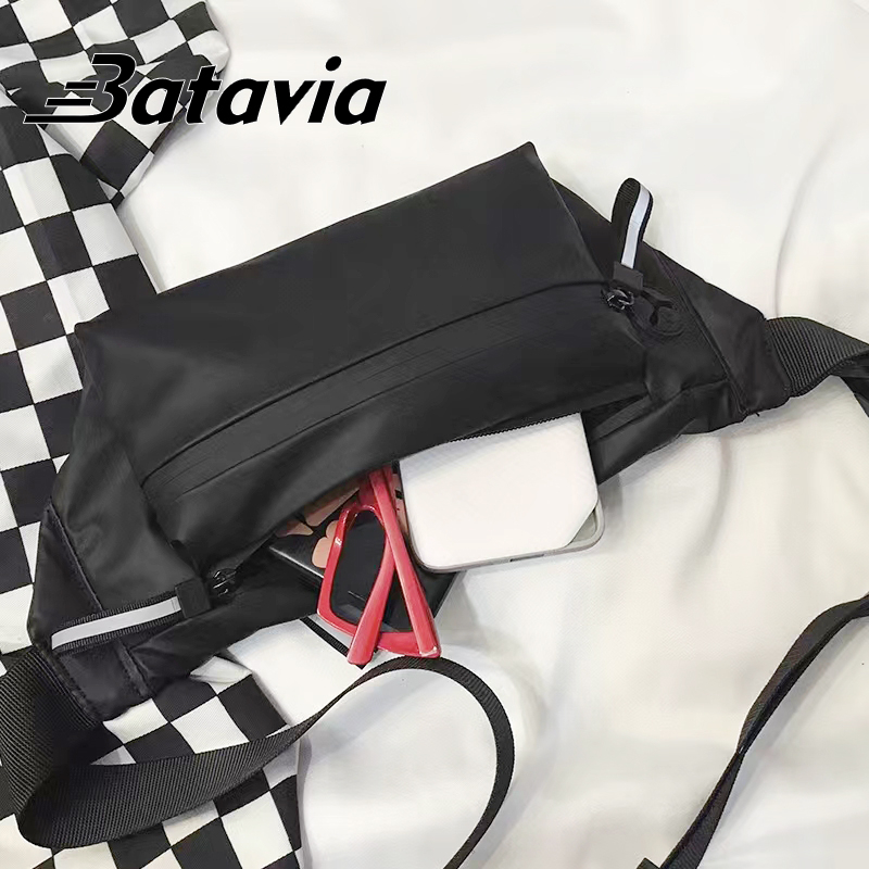 Batavia Baru impor Tas Selempang Waterproof Tas Slempang Pria Wanita Waist Bag fashion Crossbody Premium Outdoor BAG109