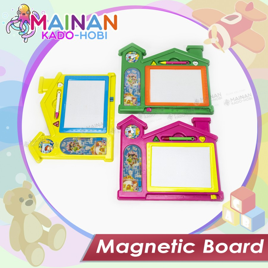 HADIAH LEBARAN MAINAN ANAK EDUKASI PAPAN TULIS MAGNET MAGIC BOARD