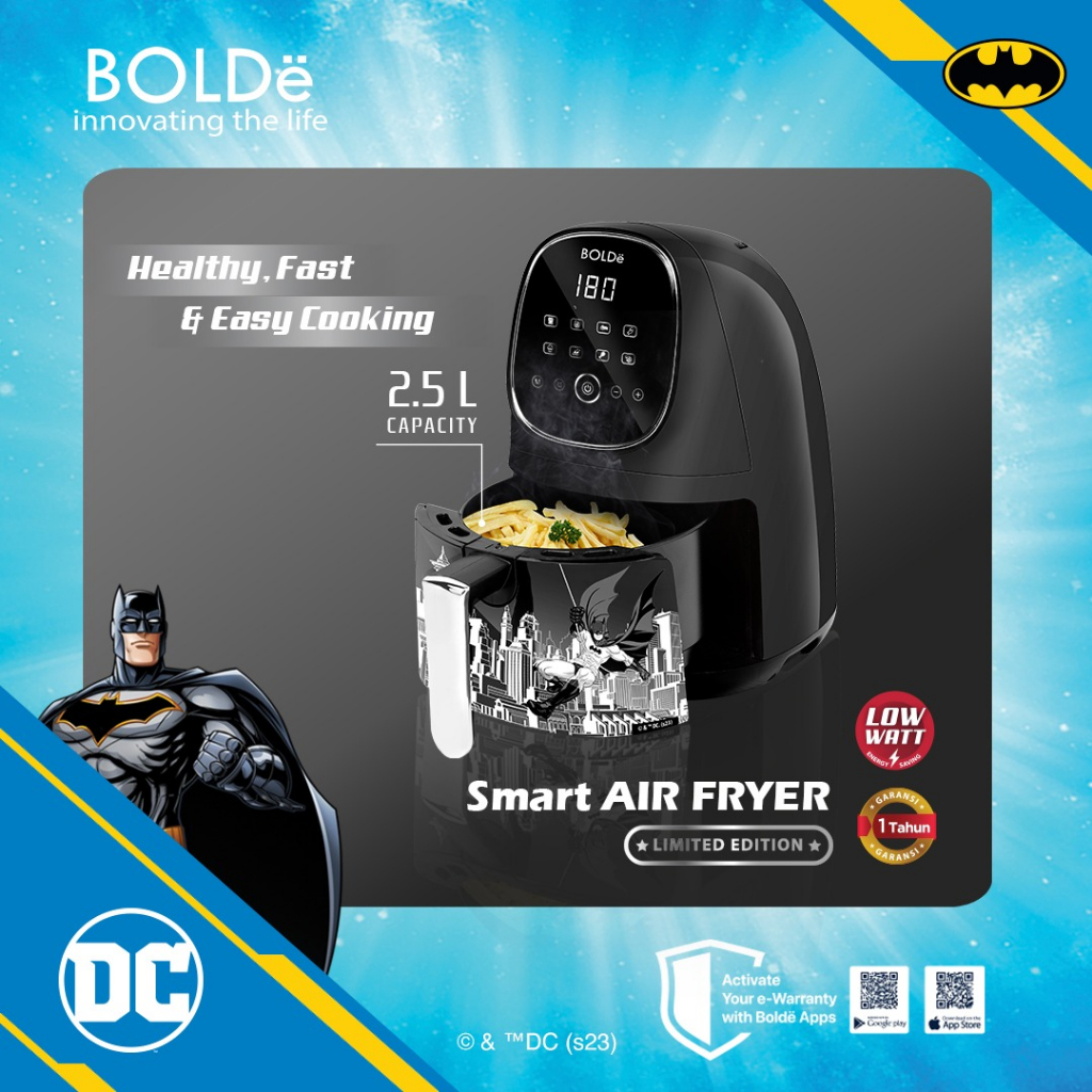 BOLDe Smart Air Fryer Batman Edition - Air fryer 2.5L