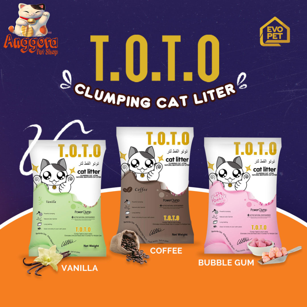 Pasir Kucing TOTO 20kg ALL VARIAN ( GRAB GOSEND )