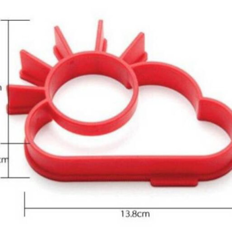 Cetakan Telur Awan Matahari Bento Bekal Sekolah Anak MPASI Bayi Silikon Pancake Camilan Snack Bayi