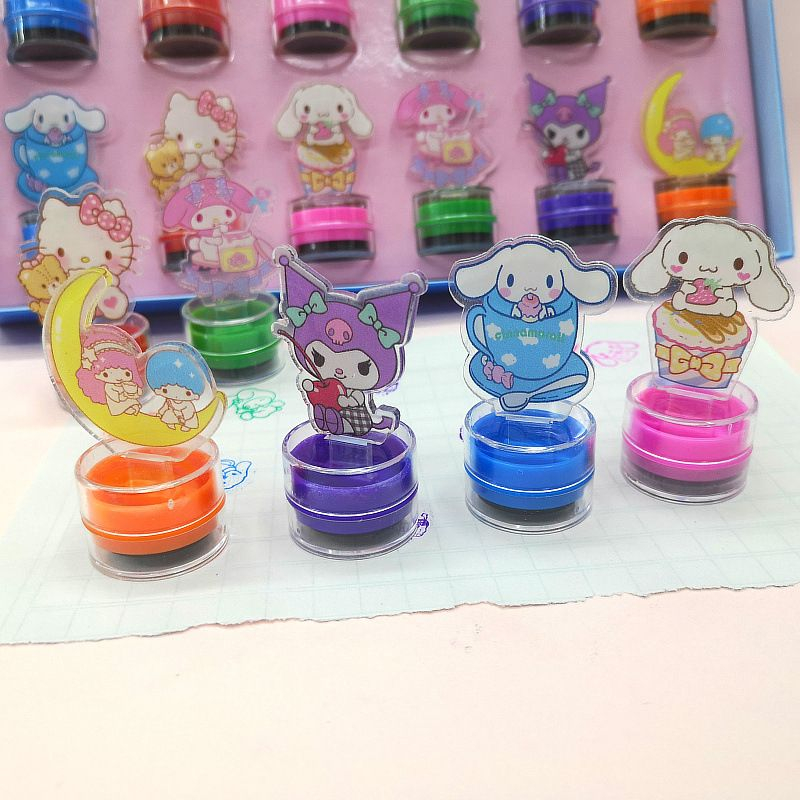 1 BOX - GP Stamps Sanrio Cute Akrilik Mainan Edukasi Anak